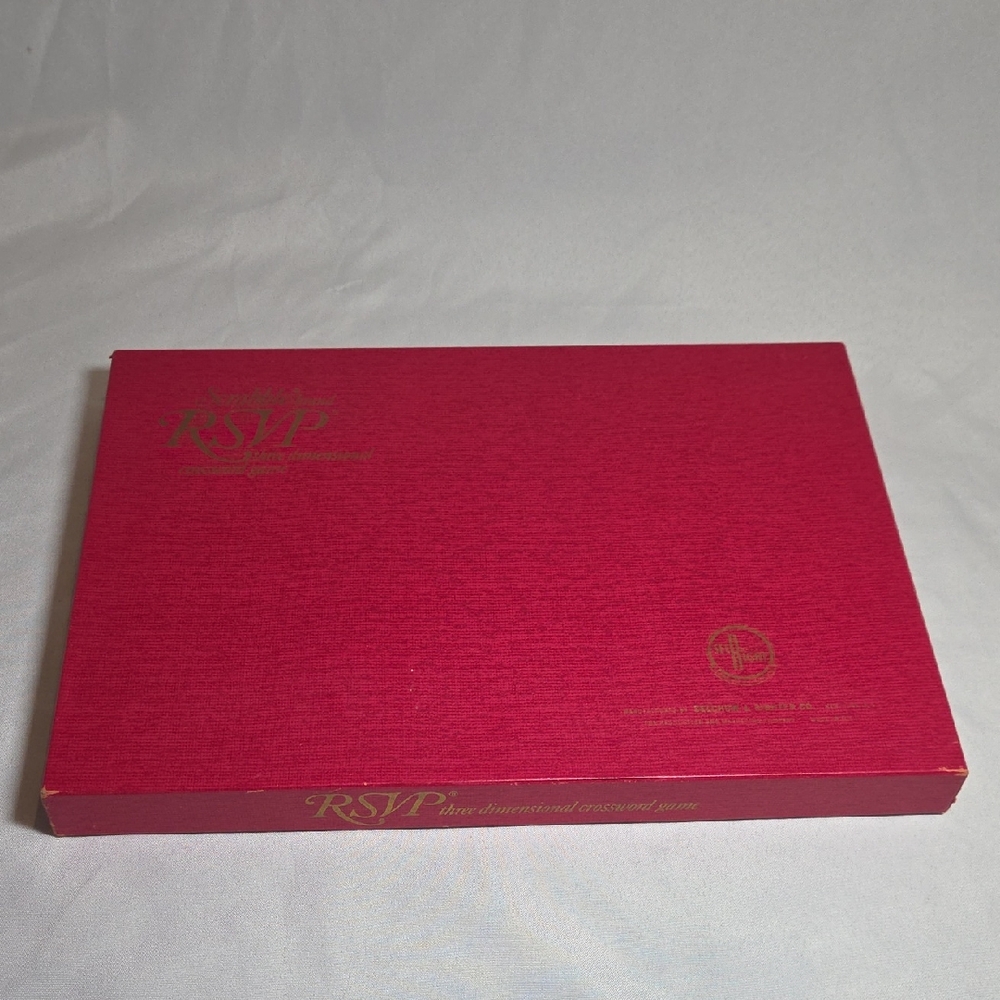 Vintage Scrabble Brand RSVP Three Dimensional Crossword Game 1970
